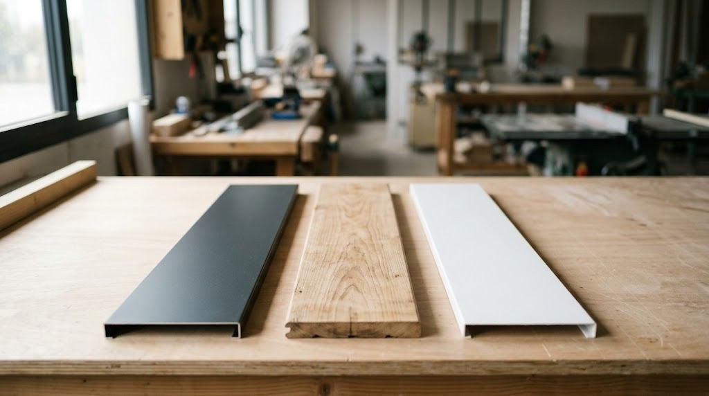 Comparatif des mat&eacute;riaux de lambrequin&nbsp;: aluminium, bois et PVC
