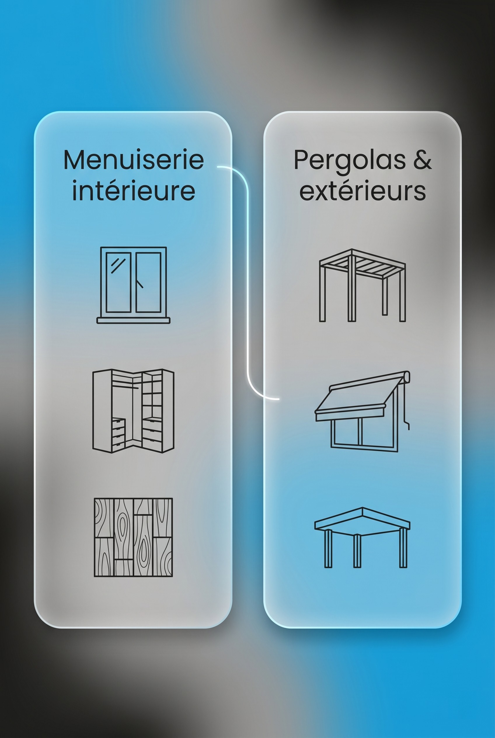 Différentes menuiseries posées par notre société de menuiserie à Craponne