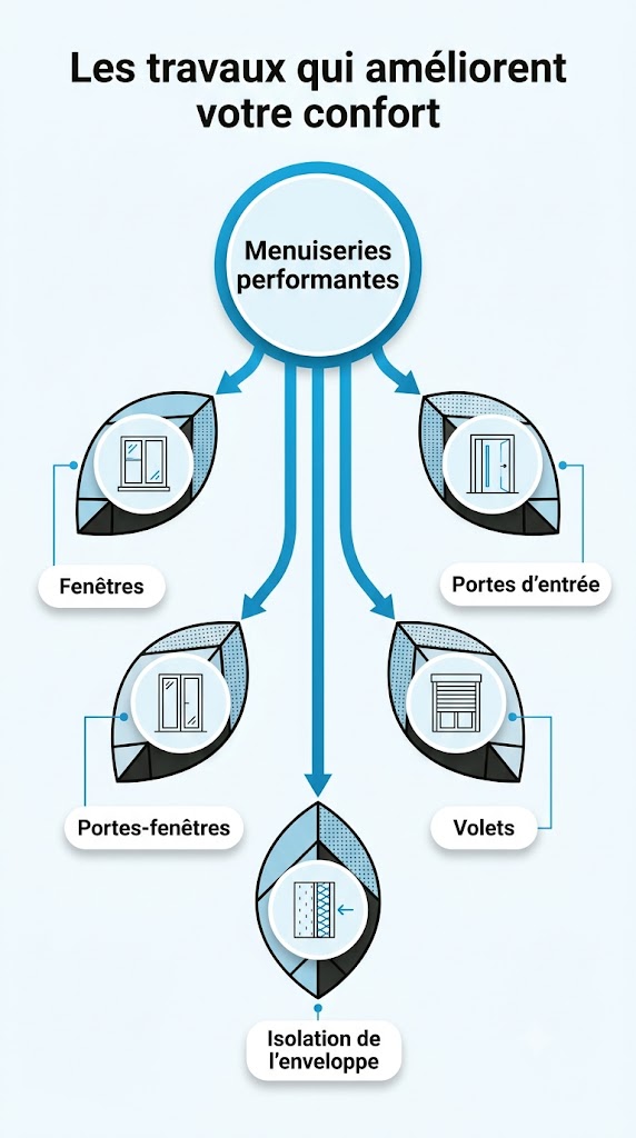 Menuiseries extérieures performantes posées par un artisan RGE dans l'Ouest Lyonnais